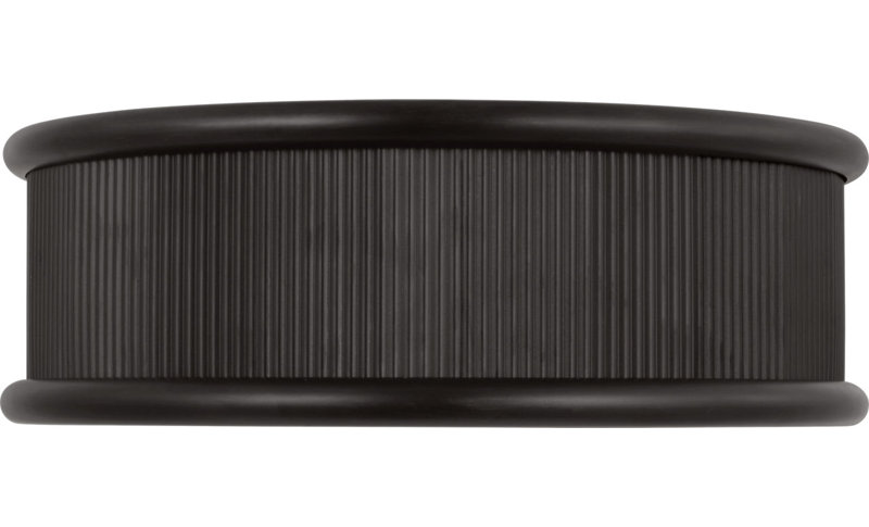 Ritz Flush Mount, 6" H x 18" W x 18" D, Aged Iron
