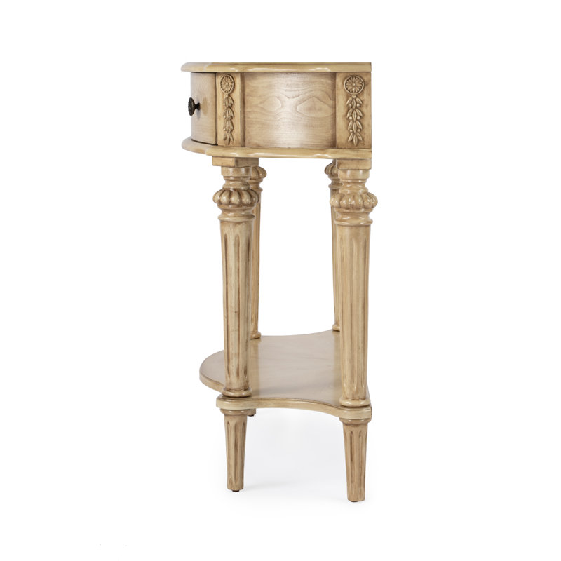 Roloff 34" Console Table, Antique Beige