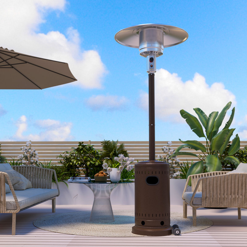 48000 BTU Propane Standing Patio Heater, Bronze