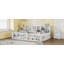 Lit double à plancher bas Nestled avec barrière de sécurité et tablettes de rangement-132460914-132460915