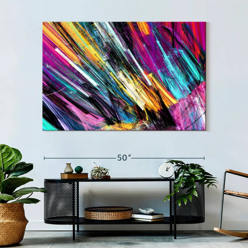 Avery Rainbow Abstract, 34" H x 51" W