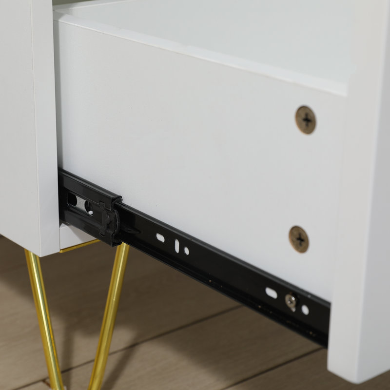 Ensemble de meuble-lavabo simple 24 po Modern, Blanc