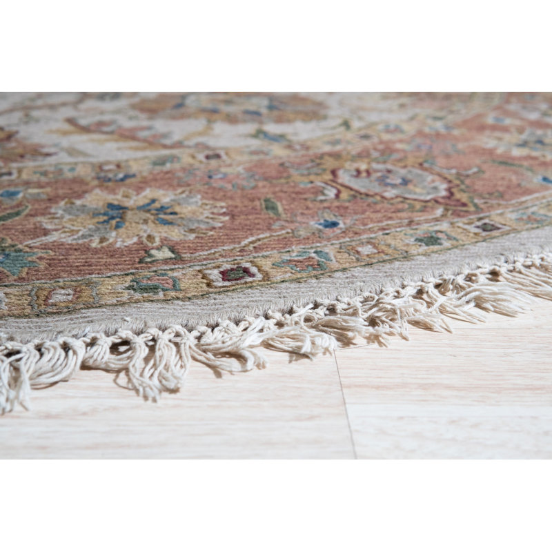 Hand Knotted Wool Floral Area Rug