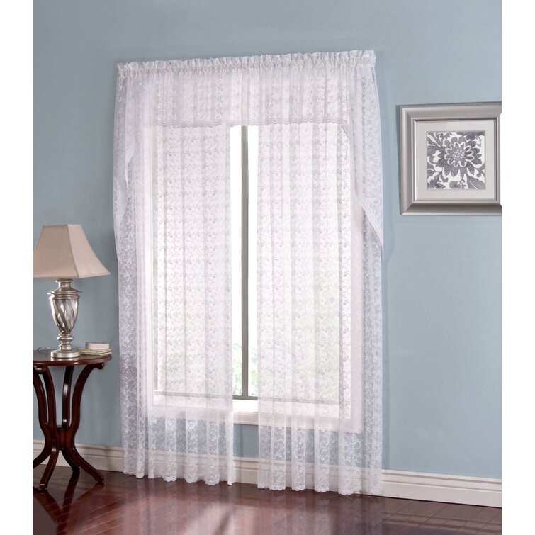 House Of Hampton® Kace Polyester Semi-sheer Curtain Panel 