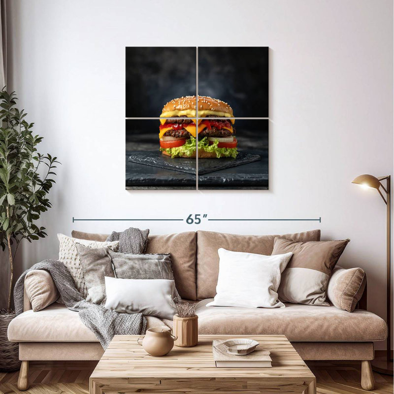 Yarlin Double Layer Cheeseburger, 38" H x 38" W