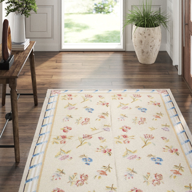 Hand-Knotted High-Quality Beige Area Rug