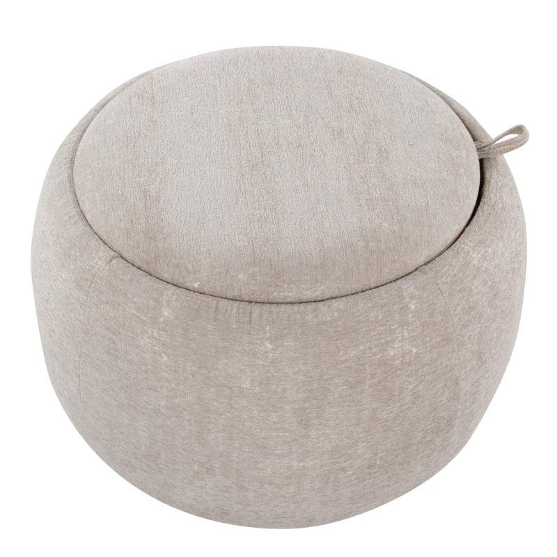 Tray Pouf, Light Brown