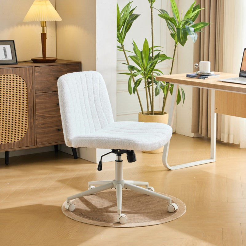 Chaise de bureau Teddy, Blanc