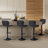 Illyas Swivel Upholstered Adjustable Height Counter Stool with Metal Frame-1577155214-1577155202