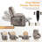 Chira Oversized Lay Flat Electric Lift Recliner Chair with Massage & Heat,Dual Motor.-93255672