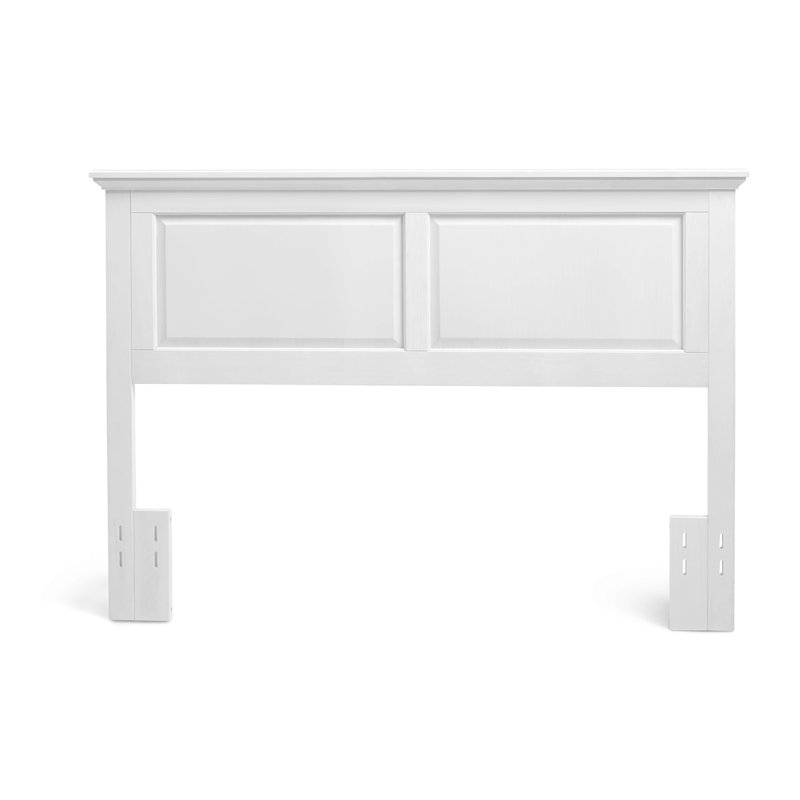Brixton Pine Solid Wood Panel Headboard, Twin, Gloss White