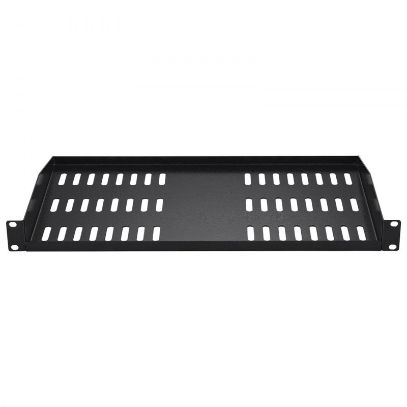 1U Server Rack Shelf 10"/254 mm Depth Vented Rack Mount Shelf Tray