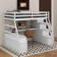 Lit mezzanine avec 7 tiroirs, 2 tablettes et un bureau-908904767-908904752