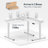 L Shaped Standing Desk With Drawers, Shelf, Adjustable Gaming Table For Home, Office, Gamer-320722727-320722726