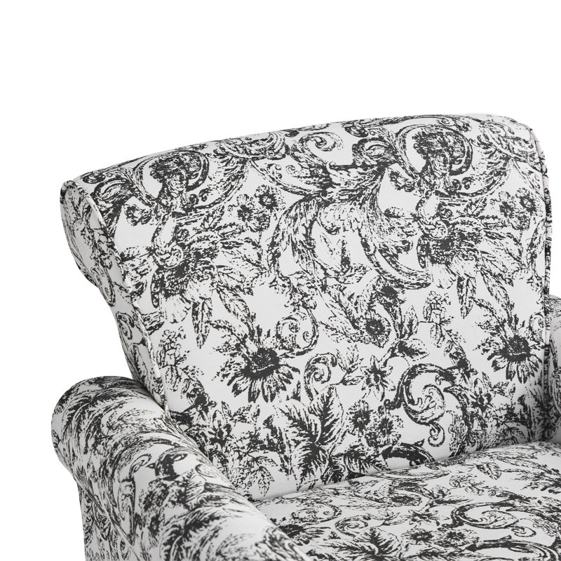 Fauteuil Iliana, Noir rococo