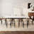 Moiser Extendable Sintered Stone Dining Table Set with Upholstered Armchairs, Seats 6-8