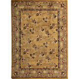 Hand-Knotted High-Quality Gold and Brown Area Rug