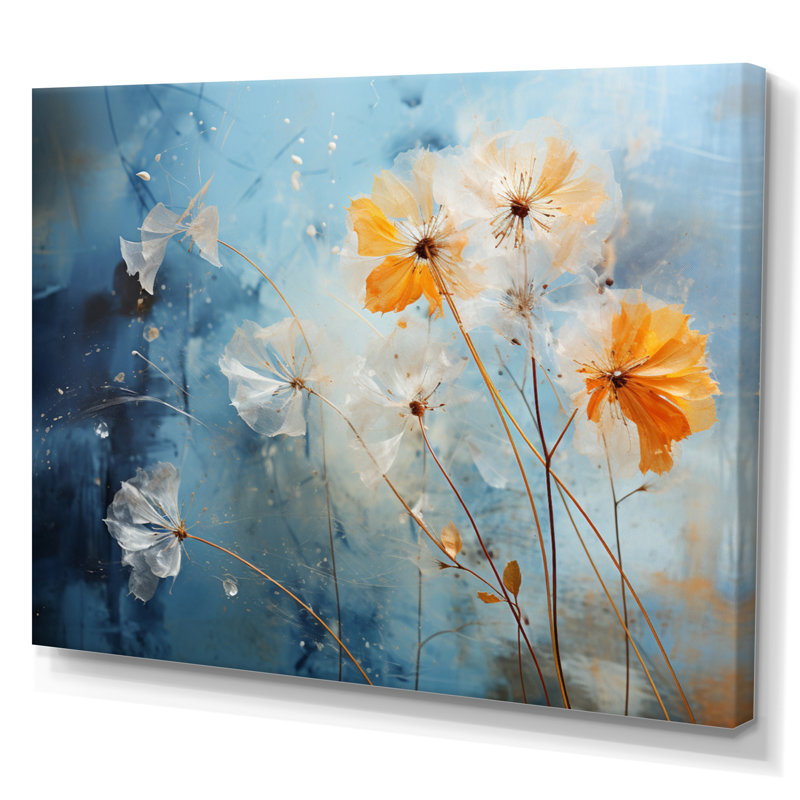 «Dandelion Natures» sur toile, H 30 po x l 40 po x P 1,5 po, Toile tendue