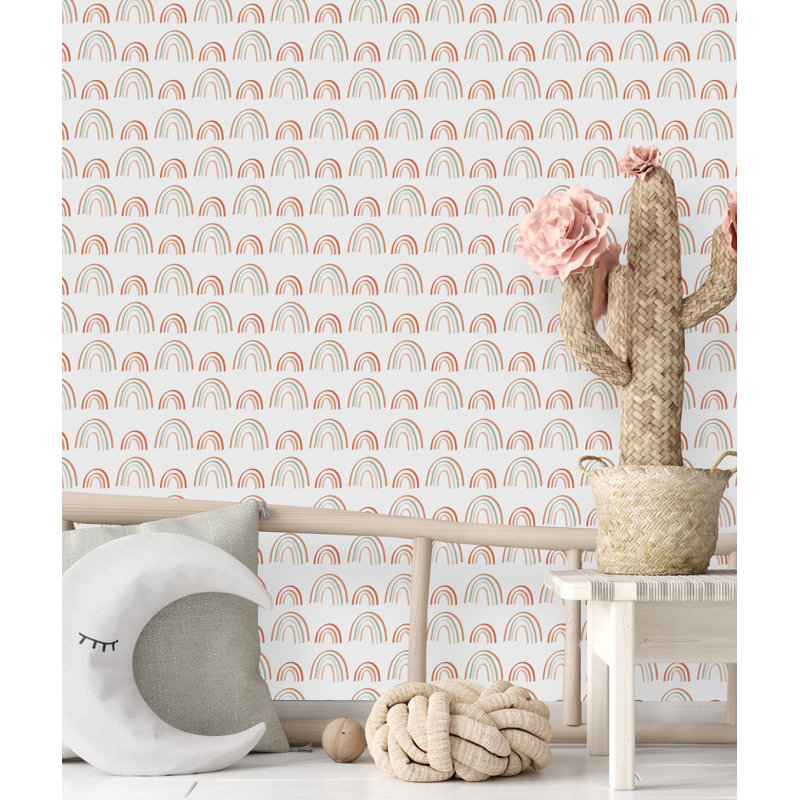 Khloey Peel & Stick Abstract Tile, 2.08' W x 18.75' L