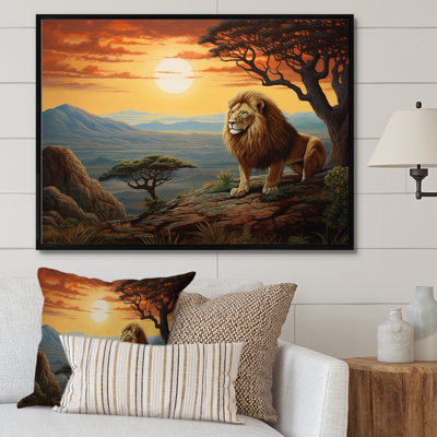" Lion Surreal Savannah Surrealistic III "