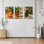 Fruit et champagne, ensemble de 3 reproductions d'art sur toile tendues sur toile pour la cuisine