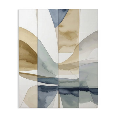 Toile d'abstraction «Fluide», par Alonza Saunders