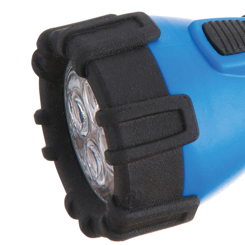8.88'' Battery Powered Integrated LED Flashlight, Blue