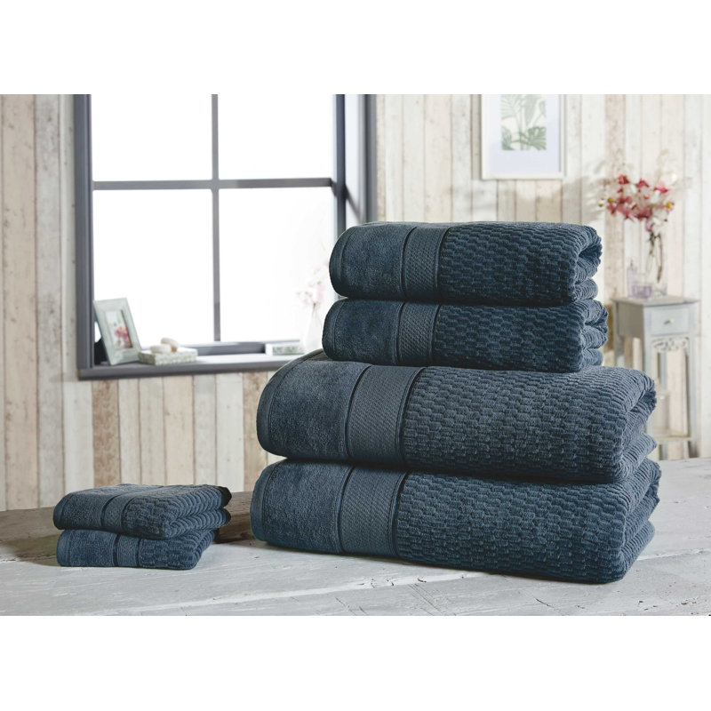 Asare 100% Cotton Midweight Waffle Mulit-Size Set, Denim
