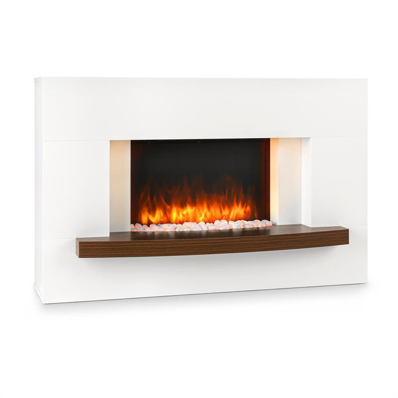 Klarstein 110cm W White Electric Fireplace