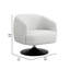 Fauteuil d'appoint beige avec une largeur de 30,5 pouces - s'adapte parfaitement à divers espaces Le dossier rembourré en mousse rembourrée améliore le confort