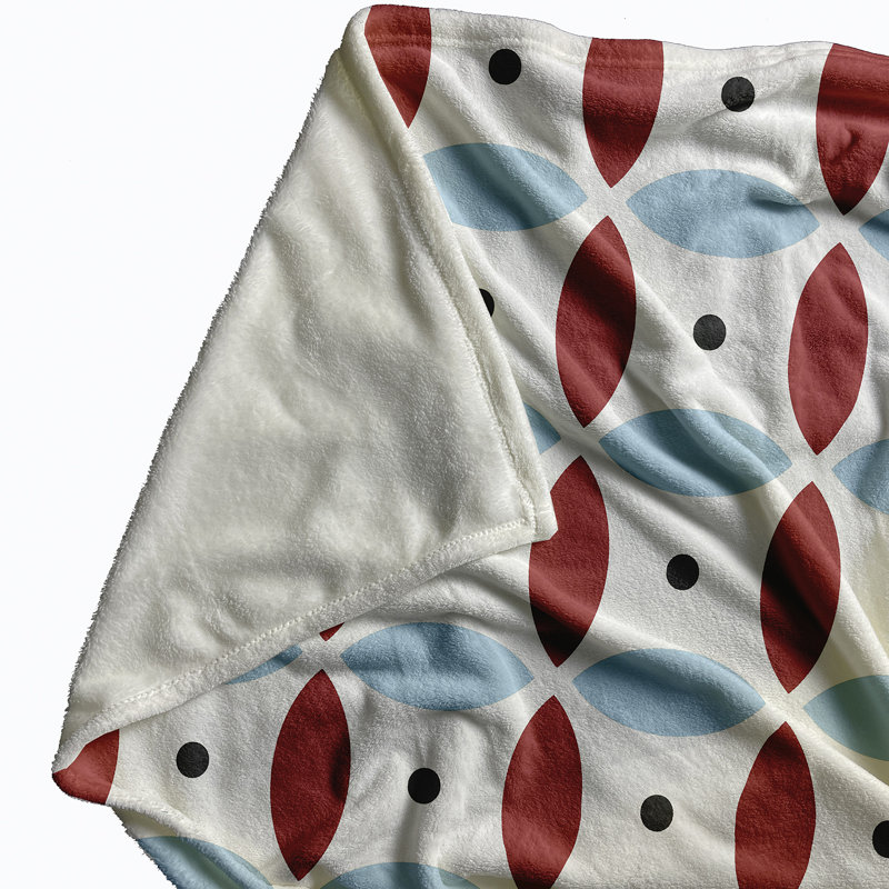 Fleece Throw Blanket, Ligonberry Red, 60" W x 80" L