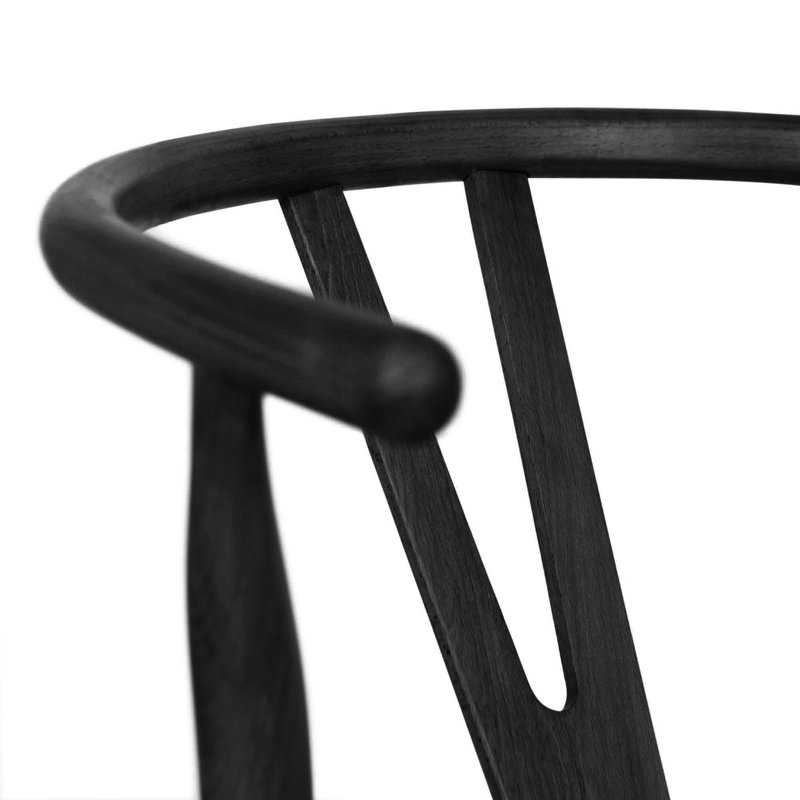 Nicholas Winter - Wooden Scandi Danish Style Bar Stools - Natural - Set of 2, Black