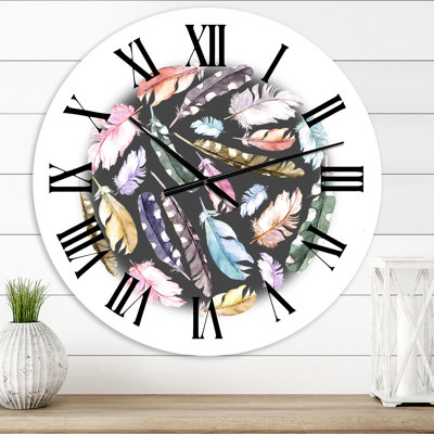 Horloge murale bohème et éclectique
