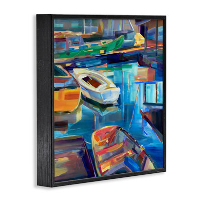Art de giclée de bateau marina par Borcherding