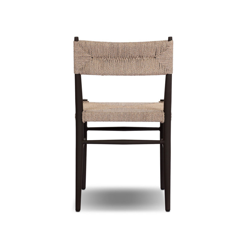 Lomas Outdoor Metal Dining Chair-Bronze