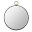 Miroir à cadre noir 24 po x 27 po - Accent moderne pour le salon, la chambre à coucher, le vestibule, le vestibule, qui réfléchit pour agrandir le mur de l'espace de la pièce avec une option de décoration minimaliste qui augmente la luminosité-736577283-736577284