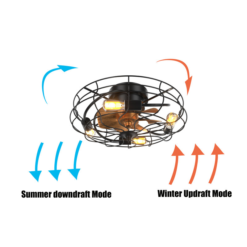 Josian 20'' Ceiling Fan with LED Lights
