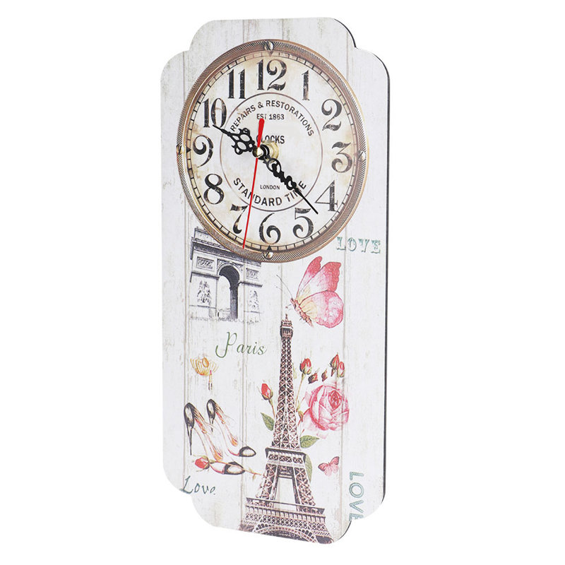 Horloge murale décorative de style européen, un objet unique pour la maison, le salon, le bar ou le bureau.