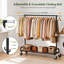 190 cm Rolling Clothes Rack-1726339201