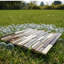 Carreau de mosaïque linéaire en pierre naturelle / verre 12 po x 12 po Glacier-242539332
