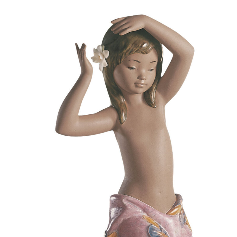 Tropical Flower Girl Figurine