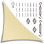 Voile d'ombrage avec quincaillerie Amgo-105238031-105238033