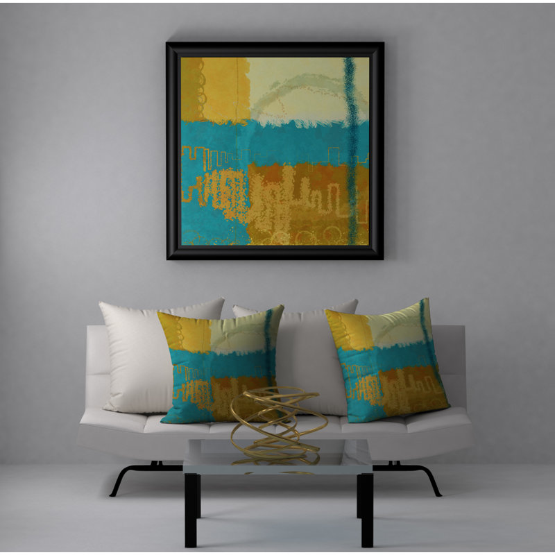  Housse et insert de coussin carré Radiant, 18" x 18"