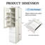 Grande armoire de rangement de cuisine/garde-manger (180 cm) avec 3 tiroirs, 7 tablettes réglables et un porte-accessoires. Armoire de rangement au sol à une porte.-2006910585