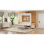 Lit escamotable double avec 2 tiroirs, beige