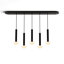Combi Pendant 6" Linear Combo with Canopy, Glass Ball
