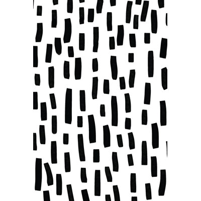 Black Confetti - Wrapped Canvas Painting