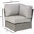 Shick Fully Assembled Corner Wedge Patio Chair With Cushions