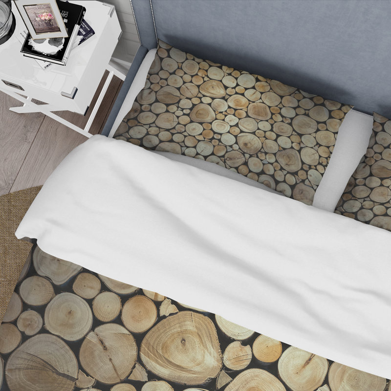 Ensemble de housse de couette en microfibre brune, Housse de couette très grand + 2 très grandes ta