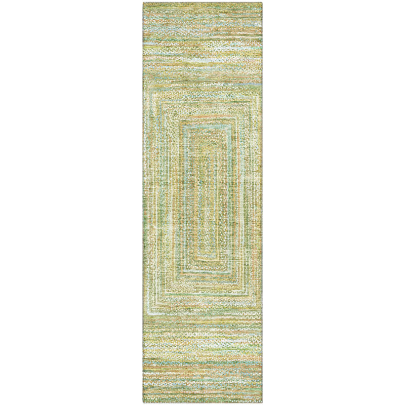 Premium Machine Washable Lubbers AMF1726 Geometric Rug, Runner 2'3" x 7'6"
